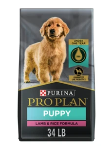 Purina Pro Plan Puppy Dry Dog Food High Protein Real Lamb & Rice Formula, 34 lb - Picture 1 of 8