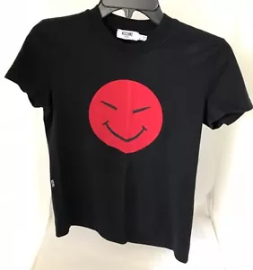 Rare Moschino Jeans Italy Shirt Smile Japanese Chinese Korean Asian Happy Face - Bild 1 von 9