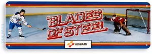 BLECHSCHILD Blades Of Steel Arcade, 80er, Retro, Konsole, Festzelt, Spieldeko, C461 - Bild 1 von 3