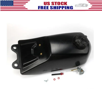 Yamaha Big Wheel 200 BW 200 1985 1986 plástico negro tanque de combustible y tapa de gasolina  Foto 1 de 4