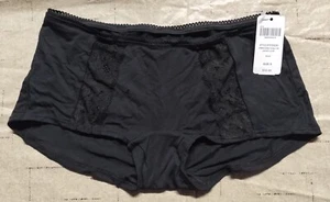 SOMA INTIMATES Embraceable Signature Lace Boyshort Black Panty -  Size Small NWT - Picture 1 of 6