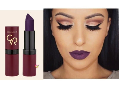 GOLDEN ROSE ROUGE A LEVRES MAT velvet matte lipstick 28 VIOLET PURPLE