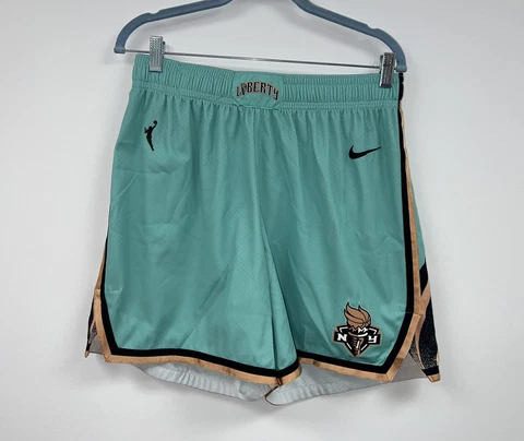 Nike New York Liberty Sabrina Ionescu #20 2021-22 Game Shorts Women's 34 L Used Cover