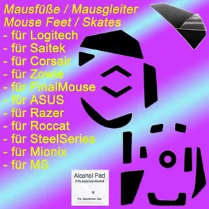 Mausfüße Mouse Skates Glides Feets Replacement für Logitech Razer SteelSeries MS - Bild 1 von 142