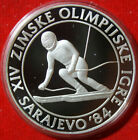 Yougoslavie 500 dinars 1984 argent km #110 Pp-Proof F #5826 OLYMPIA Sarajevo