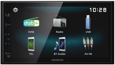 Kenwood DMX125BT Doble DIN Bluetooth Android Espejo 6.8" Receptor Estéreo Coche Foto 1 de 4