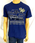 GAS MONKEY GARAGE T - Shirt Dark Blue SS Cotton Mens L Hot Rod Dallas Texas