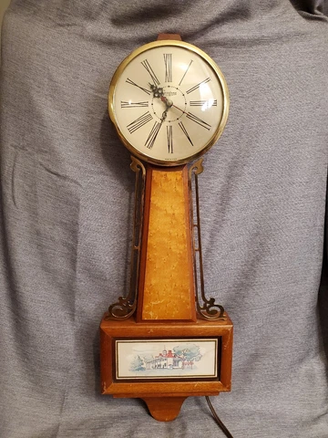 Sessions Electric Banjo Wall Clock Model 3T59M Mount Vernon Works! Cover