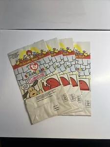 McDonald's Beanie Baby Happy Meal Empty Bags - 1998-1999 -4 unused Bags - Picture 1 of 9