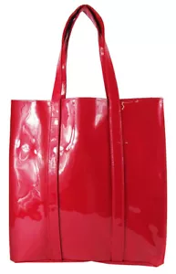 TWELVE NYC Hot Pink Patent Faux Leather Tote Bag Msrp $35.99 - Picture 1 of 3