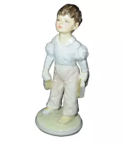 Renaissance Bone China Junge Figur Kind Studien England signiert John 4,75" Vintage - Bild 1 von 11