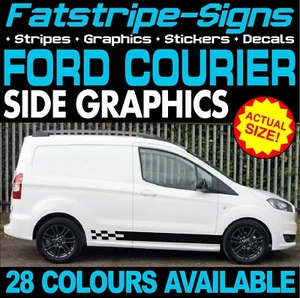 para adaptarse PEGATINAS GRÁFICAS FORD TRANSIT COURIER A RAYAS CALCOMANÍAS FURGONETA DE DÍA M SPORT ST - Imagen 1 de 2