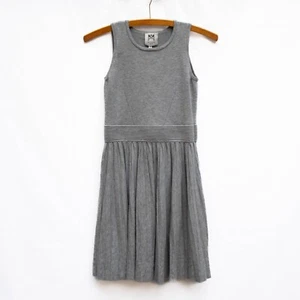Milly Minis Kleid Mädchen 14 grau Strick Plissee gerippt ärmellos Popover - Bild 1 von 9