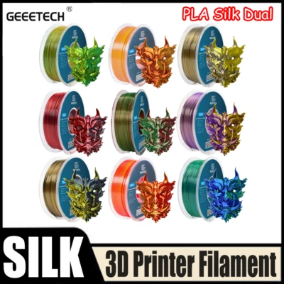 Geeetech stampante 3D filamento seta bicolore PLA 1,75mm 1KG materiale di consumo