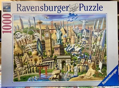 Ravensburger World Landmarks 1000 piece Jigsaw Puzzle. Used. - Image 1 of 4