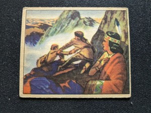 1949 Bowman Wild West Card # A-3 Exploring the Wilds (VG/EX)