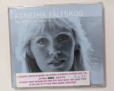 AGNETHA FALTSKOG  the queen of hearts  RARE  ISRAELI CD PROMO SINGLE - Image 1 of 2