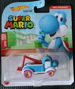 Coche de personajes diecast Hotwheels - Nintendo SUPER MARIO 2021 - AZUL YOSHI - Imagen 1 de 2