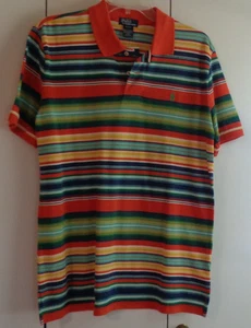 NEW Polo Ralph Lauren Multicolored Striped Boys Youth XL 18-20 NWT - Picture 1 of 7