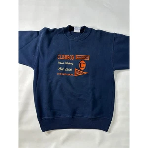 Vintage Medium Clemson Tigers All American Classic Sweatshirt Orange Navy - Bild 1 von 10