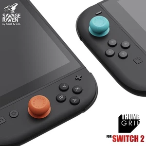 Savage Raven by Skull & Co. Thumb Grip Set for Nintendo SWITCH 2 - Picture 1 of 7