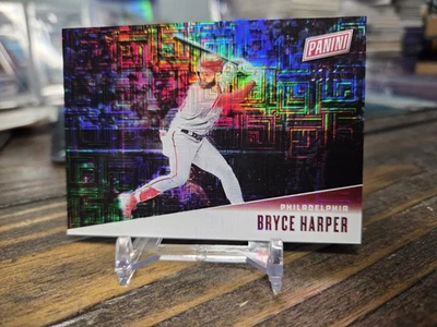 2019 Panini Father's Day Collection Bryce Harper #BH Escher Squares /10 Phillies - Image 1 of 4