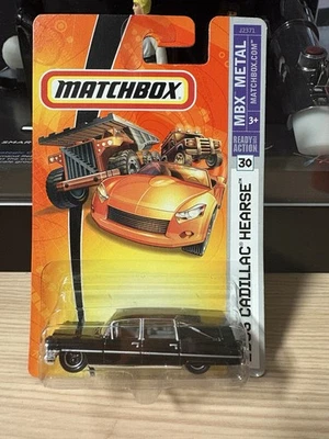 MATCHBOX 2007 #30 BLACK 63 1963 CADILLAC HEARSE CLASSIC FUNERAL CAR Black - Image 1 of 2