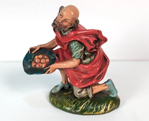 Fontanini Whorshipper Man Nativity Figure Papier Mache 7.5" Scale 1950s Manger - Picture 1 of 11