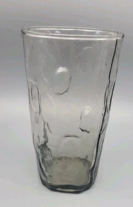 Vintage 1960's Tex Glass Decatur Thumbprint Smoke Light Brown Iced Tea Tumblers - Picture 1 of 4