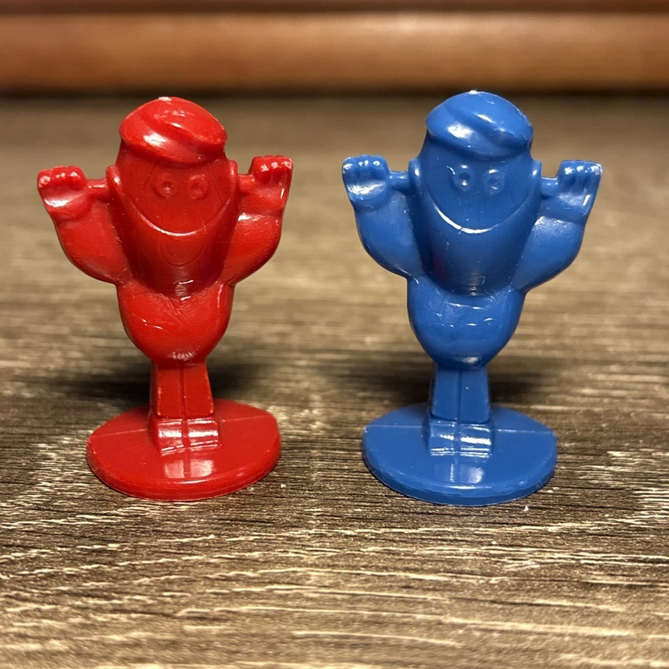 Juego de 2 piezas de repuesto vintage para juegos de cerebro Parker años 70 azul rojo G7 Foto 1 de 4