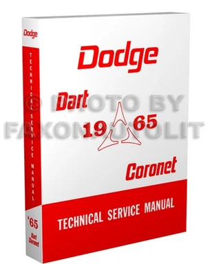 Manuale Di Riparazione Tecnico Del Servizio 1965 Dodge Coronet Dart 270 440 GT - Immagine 1 di 4