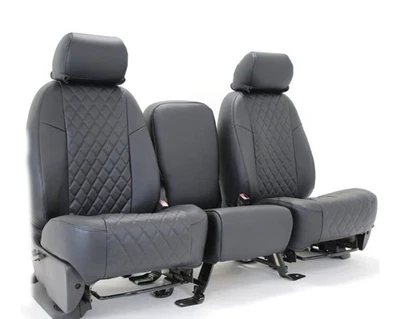 Fundas de asiento de cuero sintético para primera fila CSCQD1FD7118 1992-2008 Ford Ecoline Foto 1 de 4