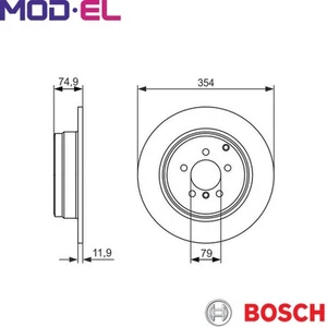 2x BRAKE DISC 0 986 479 612 FOR LAND ROVER RANGE/III 448PN 4.4L M62 B44 4.4L - Picture 1 of 6