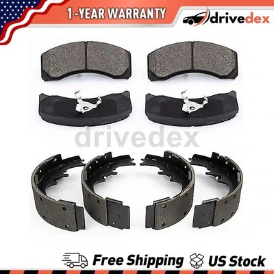 Front Rear Semi-Metallic Brake Pads & Shoes Fits 1979 1980 1981 1982 Ford LTD_DV - Image 1 of 4