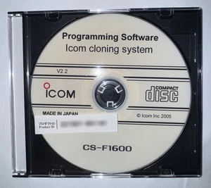 ICOM CS-F1600 PROGRAMMING SOFTWARE FOR THE IC-F1610 IC-F2610 RADIO - Picture 1 of 1