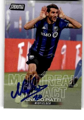 Lote de 2 cartas del equipo Stadium Club MLS 2018 Montreal Impact ¡ambos autografiados! Foto 1 de 4