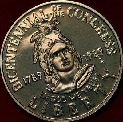 Uncirculated Proof 1989-S Congress Clad Comm Half Dollar - Image 1 of 2