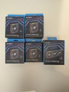 Lian Li SL120 Wireless 120mm RGB fans - 6 Reverse & 4 Regular - Perfect - Picture 1 of 5