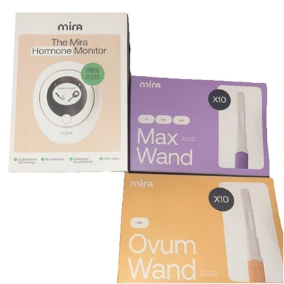 Mira Hormone Monitor Bundle Includes Max Wand And Ovum Wand New  - Image 1 of 4
