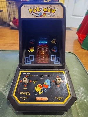 1981 Coleco Midway Pac-Man Mini Jogo de Arcade de Mesa Testado TY  - Imagem 1 de 4