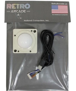 Retroarcade.us Arcade 2 inch arcade game Trackball for PC or MAC - USB Connector - Picture 1 of 2