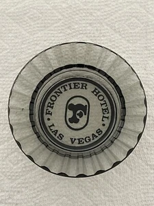 Vintage FRONTIER HOTEL Las Vegas Glass Ashtray - Picture 1 of 5