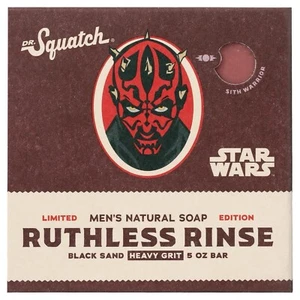 Jabón en barra Dr Squatch Ruthless Rinse Star Wars Darth Maul edición limitada 5 oz - Imagen 1 de 1