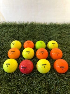 Recycled Mix of Colored Nitro Hit-A-Way Golf Balls, 24 Count, **FREE SHIPPING** - Picture 1 of 2