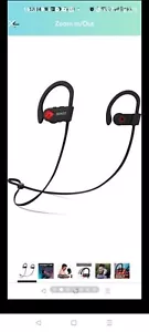 Bluetooth Headphones, Best Wireless Sports Earphones w/Mic IPX7 Waterproof HD... - Picture 1 of 6