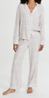 Rails Women's Clara Pajama Pant in Rose Cream Check Size MEDIUM NEW (PANT ONLY)
