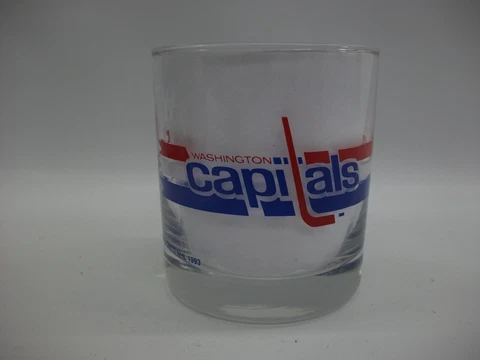 Washington Capitals NHL Hockey Drinking Glass Tumbler Cutler Brands 1993 Cover
