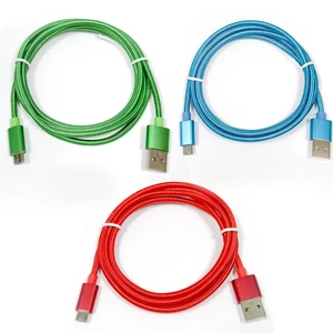 Micro USB A Kabel Ladekabel Datenkabel Nylon Handykabel A-Stecker B-Stecke 1,2m - Afbeelding 1 van 20