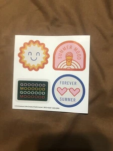 5 Starbucks Stickers 2019, Forever Summer, Summer Mood, Good Mood, Collectible - Picture 1 of 2