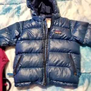 Patagonia Boy’s Toddler Down Sweater Puffer Jacket  Blue 2T